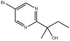 5-BROMO-2-(1-HYDROXY-1-ETHYLETHYL)PYRIMIDINE Struktur