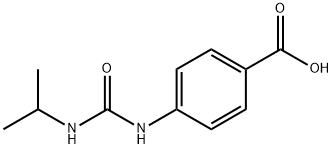 4-[(propan-2-ylcarbamoyl)amino]benzoic acid Struktur