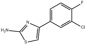 4-(3-chloro-4-fluorophenyl)-1,3-thiazol-2-amine Struktur