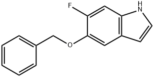 5-benzyloxy-6-fluoro-indole Struktur