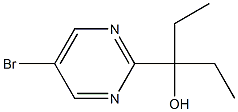 3-(5-Bromo-2-pyrimidinyl)-3-pentanol Struktur