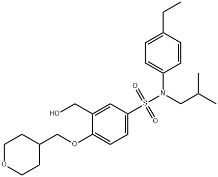 N-(4-ethylphenyl)-3-(hydroxymethyl)-N-isobutyl-4-((tetrahydro-2H-pyran-4-yl)methoxy)benzenesulfonamide price.