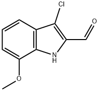 3-chloro-7-methoxy-1H-indole-2-carbaldehyde Struktur