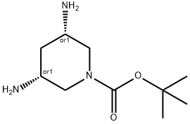 tert-butyl (3S,5R)-3,5-diaminopiperidine-1-carboxylate Struktur