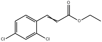 2-Propenoic acid, 3-(2,4-dichlorophenyl)-, ethyl ester Struktur