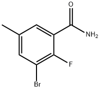 3-bromo-2-fluoro-5-methylbenzamide Struktur