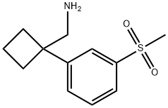 1-[3-(Methylsulfonyl)phenyl]cyclobutanemethanamine Struktur