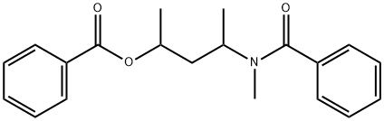 4-(methylamino)pentane-2-ol dibenzoate Struktur