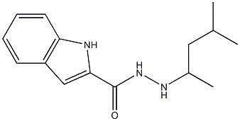 N'-(1,3-dimethylbutyl)-1H-indole-2-carbohydrazide Struktur