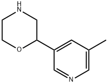 2-(5-methylpyridin-3-yl)morpholine Struktur