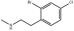 [2-(2-bromo-4-chlorophenyl)ethyl](methyl)amine Struktur