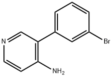 3-(3-BROMOPHENYL)PYRIDIN-4-AMINE Struktur