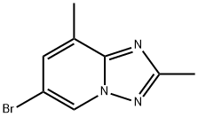 6-bromo-2,8-dimethyl-[1,2,4]triazolo[1,5-a]pyridine Struktur