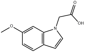 6-Methoxy-indole-1-acetic acid Struktur