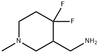 (4,4-difluoro-1-methylpiperidin-3-yl)methanamine Struktur