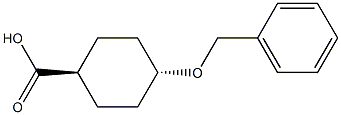 trans-4-(benzyloxy)cyclohexane-1-carboxylic acid Struktur