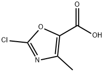 2-chloro-4-methyloxazole-5-carboxylic acid Struktur