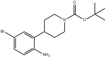 3-(N-Boc-Piperidin-4-yl)-4-amino-1-bromobenzene Struktur