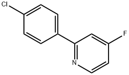 4-Fluoro-2-(4-chlorophenyl)pyridine Struktur