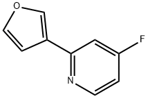 4-Fluoro-2-(3-furyl)pyridine Struktur