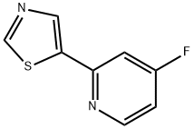 4-Fluoro-2-(thiazol-5-yl)pyridine Struktur