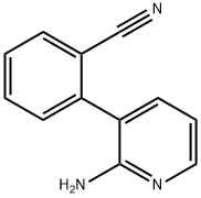 2-(2-AMINOPYRIDIN-3-YL)BENZONITRILE Struktur