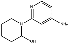 1-(4-AMINOPYRIDIN-2-YL)PIPERIDIN-2-OL Struktur