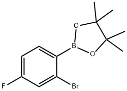 2-Bromo-4-fluorophenylboronic acid pinacol ester Struktur