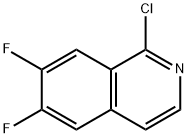 1-chloro-6,7-difluoroisoquinoline Struktur