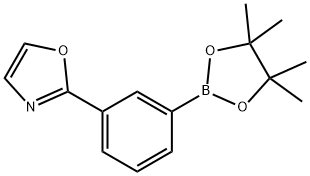 Oxazole, 2-[3-(4,4,5,5-tetramethyl-1,3,2-dioxaborolan-2-yl)phenyl]- Struktur