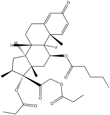 戊酸倍他米松EP雜質(zhì)F, 16125-28-3, 結(jié)構(gòu)式