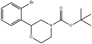 2-(N-Boc-morpholin-2-yl)bromobenzene Struktur