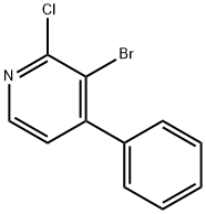 3-Bromo-4-phenyl-2-chloropyridine Struktur