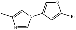 2-Bromo-4-(4-methylimidazol-1-yl)thiophene Struktur