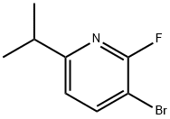 3-Bromo-2-fluoro-6-(iso-propyl)pyridine Struktur