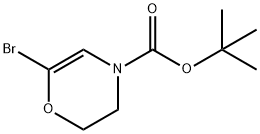 N-Boc-2,3-Dihydro-6-bromo-[1,4]oxazine Struktur