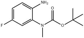 TERT-BUTYL (2-AMINO-5-FLUOROPHENYL)(METHYL)CARBAMATE Struktur