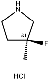 (S)-3-fluoro-3-methylpyrrolidine hydrochloride Struktur