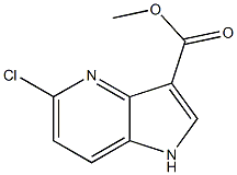 methyl 5-chloro-1H-pyrrolo[3,2-b]pyridine-3-carboxylate Struktur