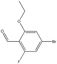 4-bromo-2-ethoxy-6-fluorobenzaldehyde Struktur