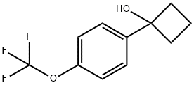 1-[4-(Trifluoromethoxy)phenyl]cyclobutanol Struktur