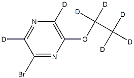 2-Bromo-6-ethoxypyrazine-d7 Struktur