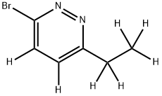 3-Bromo-6-ethylpyridazine-d7 Struktur