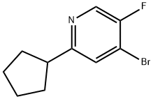 4-Bromo-2-cyclopentyl-5-fluoropyridine Struktur