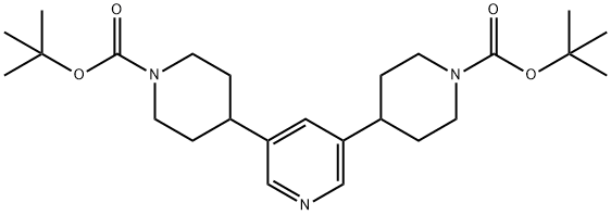 3,5-DI(N-BOC-PIPERIDIN-4-YL)PYRIDINE Struktur