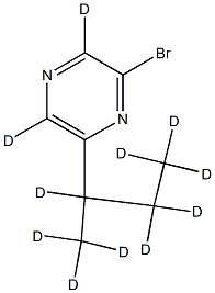 2-Bromo-6-(sec-butyl)pyrazine-d11 Struktur