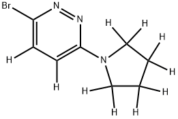 3-Bromo-6-(pyrrolidino)pyridazine-d10 Struktur