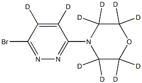 3-Bromo-6-(morpholino)pyridazine-d10 Struktur