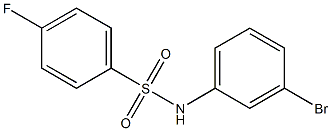 N-(3-bromophenyl)-4-fluorobenzenesulfonamide Struktur