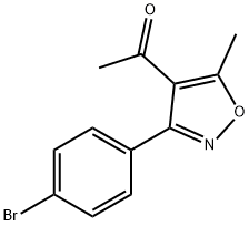 Ethanone, 1-[3-(4-broMophenyl)-5-Methyl-4-isoxazolyl]- Struktur